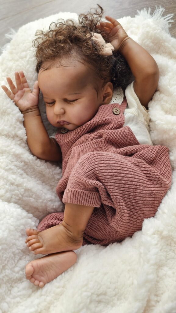 Poupée reborn métisse de Adeline Ginguené