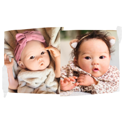 avant apres la création de la poupée reborn